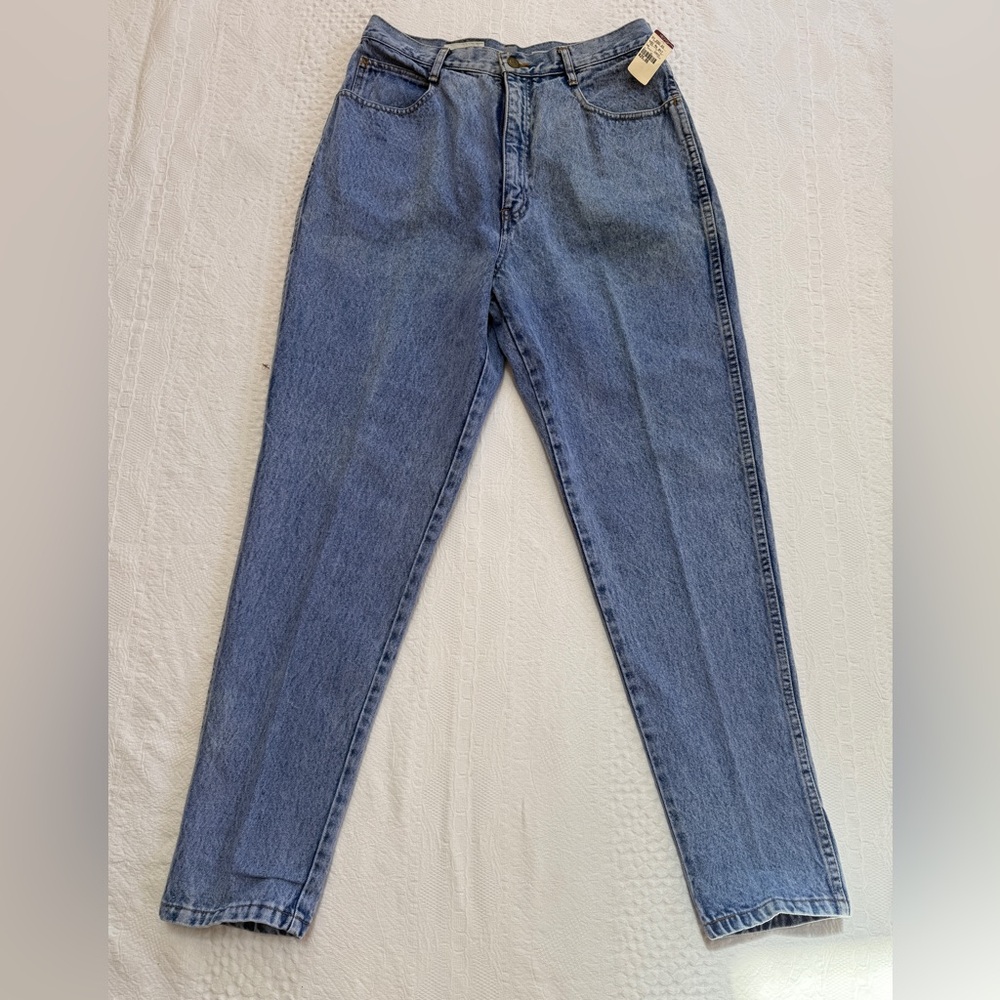 Vintage 90s Bill Blass High Rise Mom Jeans NWT Size 14 Tapered Leg Denim